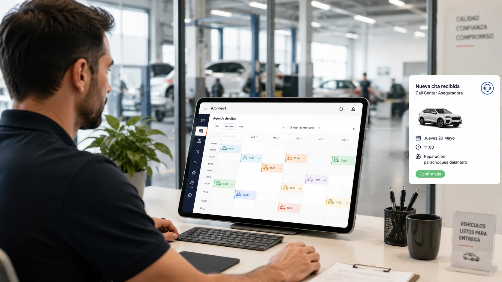 iConnect para coordinar citas y reparaciones