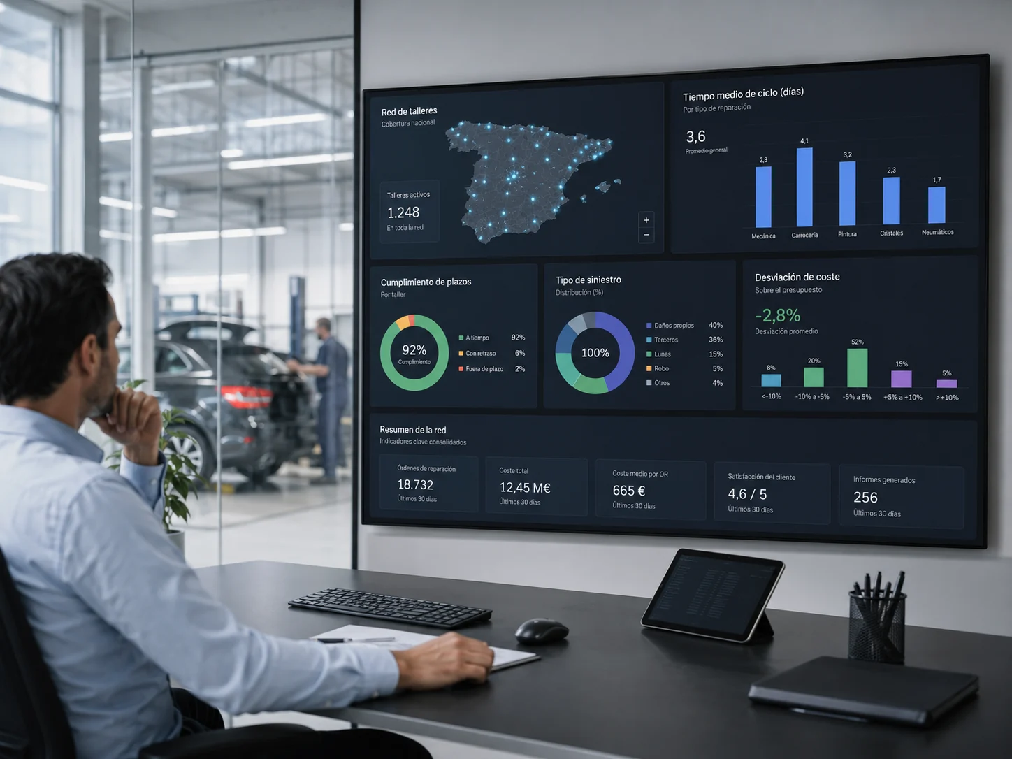 Gestionar la red con datos reales