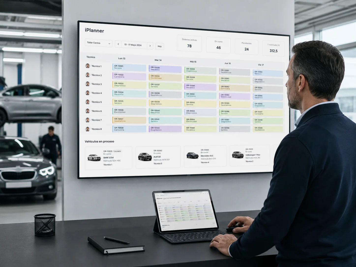 iPlanner la carga real siempre visible